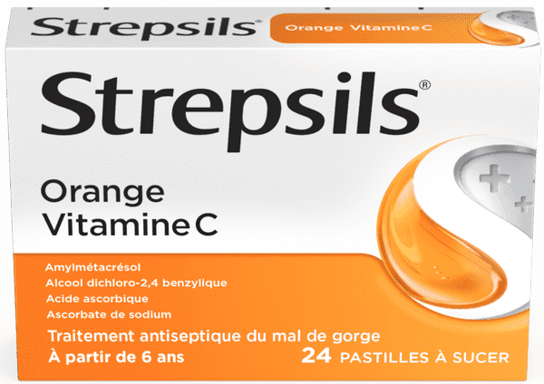Strepsils Orange Vitamine C x24
